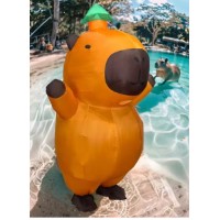 Aufblasbares Kostüm Capybara Fasnacht Fasching Karneval