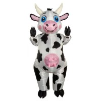 Aufblasbares Kostüm Kuh Fasnacht Fasching Karneval