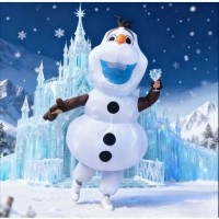 Aufblasbares Kostüm Olaf Schneemann Fasnacht Fasching Karneval