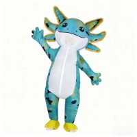 Aufblasbares Kostüm Salamander Axolotl Fasnacht Fasching Karneval