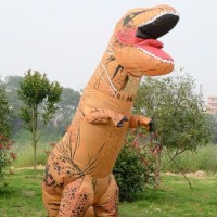 Aufblasbares Kostüm Trex Jurassic Park Fasnacht Fasching Karneval